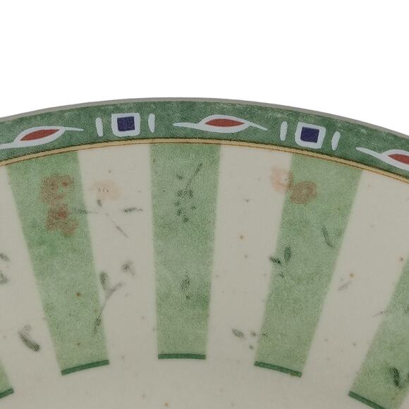Portfolio By Phfaltzgraff Naturewood  Salad Plate 8" Diameter Green Floral Print - Picture 3 of 6